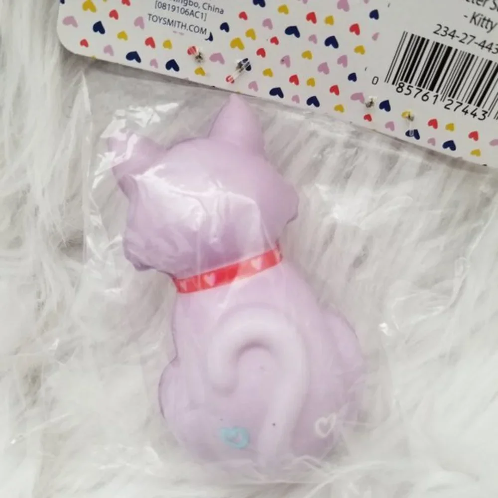 Character Squishies Toy Stress Reliever Lot of 7 Monkey Otter Shark Kitty Age 3+ - Picture 5 of 9